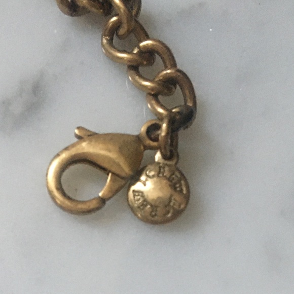 J. Crew statement Art Deco bib necklace gold and crystals details 💖 - Picture 3 of 5